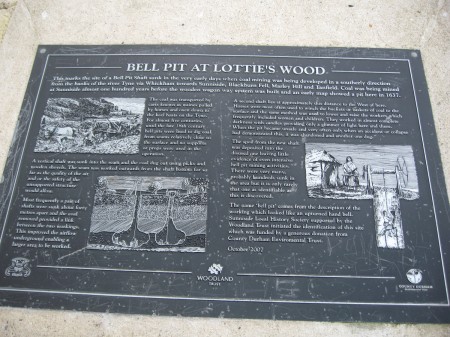 Bell Pit Plaque at Sunniside